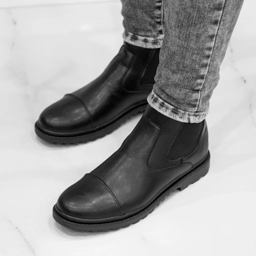 نیم بوت مردانه کشی مدل special  رنگ مشکی