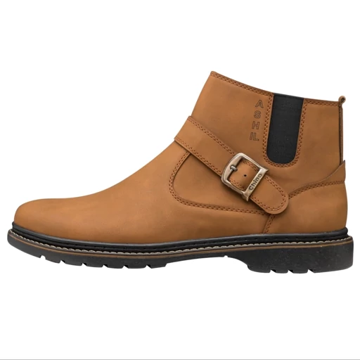 نیم بوت مردانه زیپی مدل Chicago  رنگ عسلی