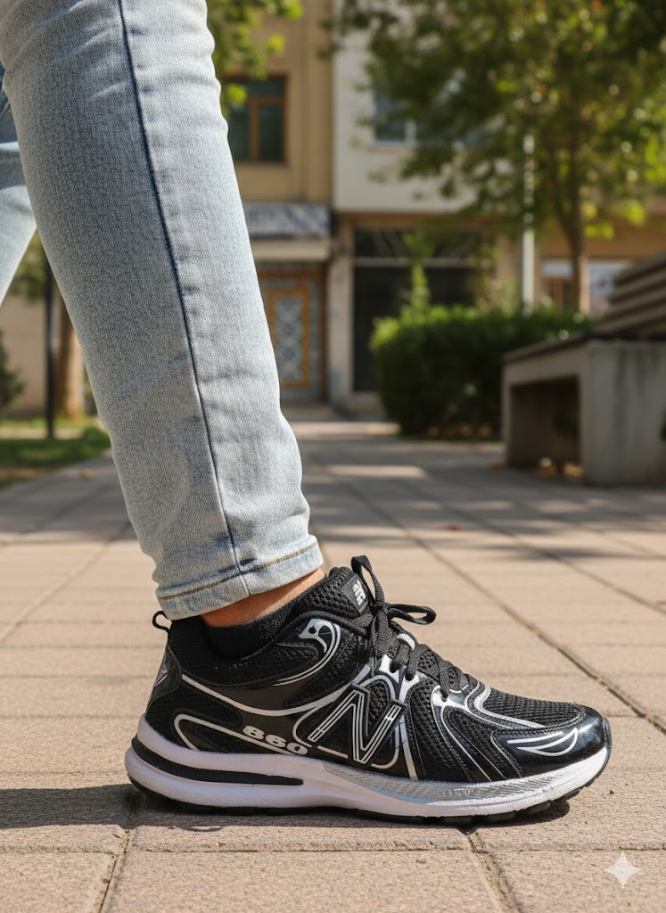 کتونی اسپرت مردانه نیوبالانس  NEW Balnce  مدل  ۸۶۰ رنگ مشکی