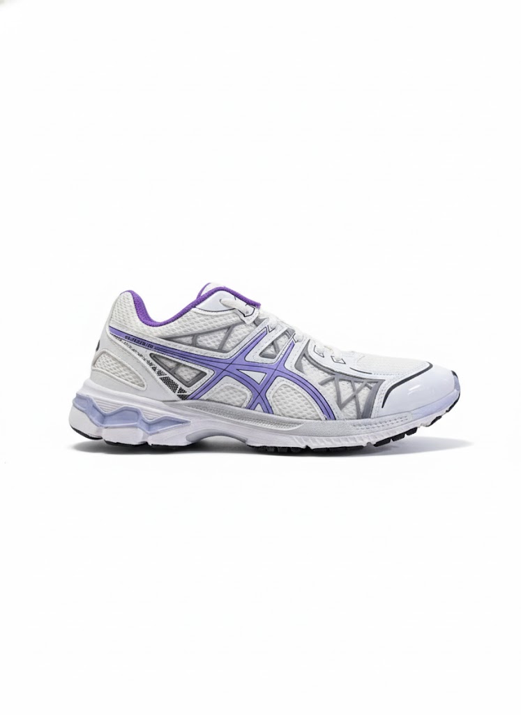کتونی روزمره اسپرت مردانه مدل آسکیس Asics سفید_ بنفش