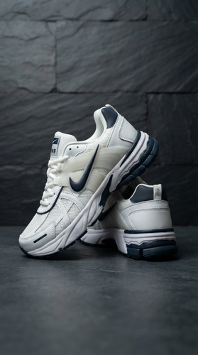 کفش کتانی مردانه نایک وی تو کی NIKE V2K سفید سرمه ای