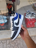 کتونی بسکتبال مردانه نایک ایر جردن 1 مشکی آبی (Air Jordan 1 Low)