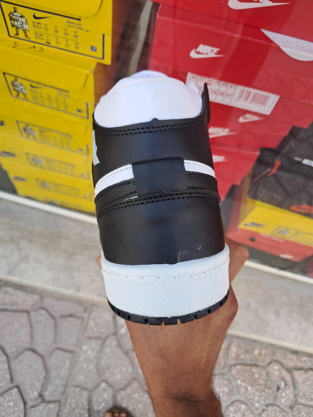 کفش بسکتبال نایک مدل JORDAN 1 ساقدارمردانه طوسی مشکی
