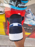 کفش بسکتبال نایکی دخترانه ایر جردن ۱ ساقدار مشکی سرمه ایNike Air Jordan