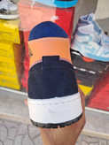 کفش بسکتبال نایکی دخترانه ایر جردن ۱ ساقدار آبی نارنجیNike Air Jordan
