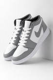 کتونی بسکتبال نایکی مردانه جردن ۱ ساق کوتاه طوسی سفید - Nike Air Jordan 1 Low