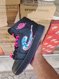 کفش بسکتبال نایکی دخترانه ایر جردن ۱ ساقدار مشکی صورتی کاستوم شده Nike Air Jordan