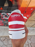 کتانی ونس زنانه سفید قرمز تامی TOMMY