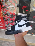 کفش بسکتبال نایک مدل JORDAN 1 ساقدار مشکی سفید