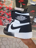 کفش بسکتبال نایک مدل JORDAN 1 ساقدار مشکی سفید