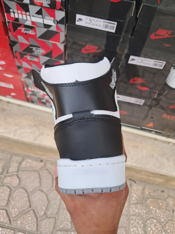 کفش بسکتبال نایک مدل JORDAN 1 ساقدارمردانه طوسی مشکی