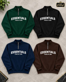 دورس نیم زیپ مردانه ترند داخل کرک طرح essentials رنگبندی متنوع